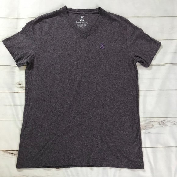 Psycho Bunny By Robert Godley Purple Basic T Shirt - Picture 1 of 5